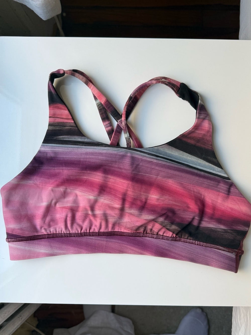 Lululemon Energy Bra Link and Grey